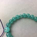 Japanese Buddhist Prayer Beads Vtg Blue Juzu Rosary Bracelet JZ44