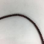 Japanese Buddhist Prayer Beads Vtg Brown Wood Beads Juzu Rosary Bracelet JZ83
