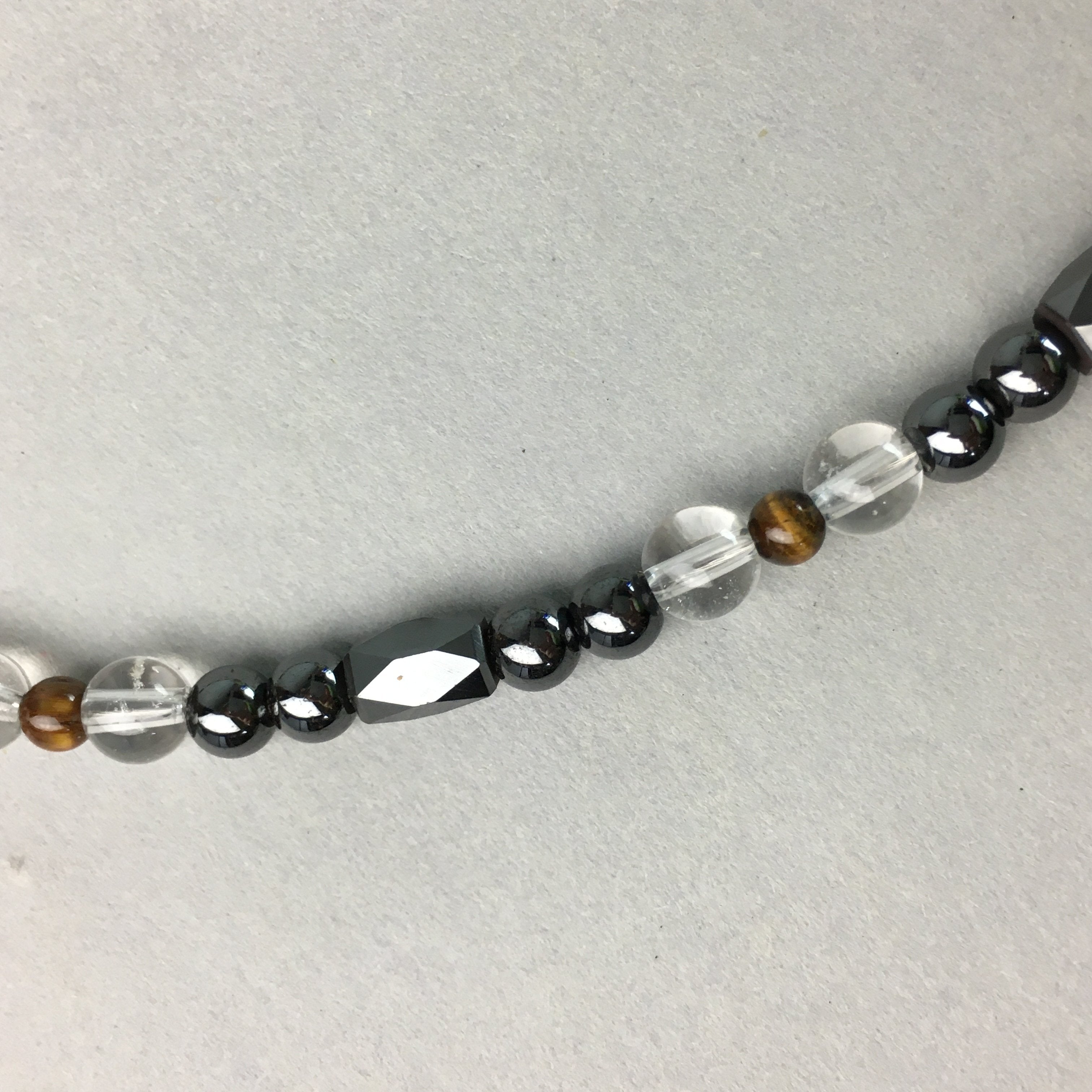 Japanese Buddhist Prayer Beads Vtg Juzu Black Stone Rosary Bracelet JZ3