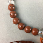 Japanese Buddhist Prayer Beads Vtg Juzu Linden Tree Seed Rosary Bracelet JZ9