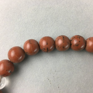 Japanese Buddhist Prayer Beads Vtg Juzu Linden Tree Seed Rosary Bracelet JZ9