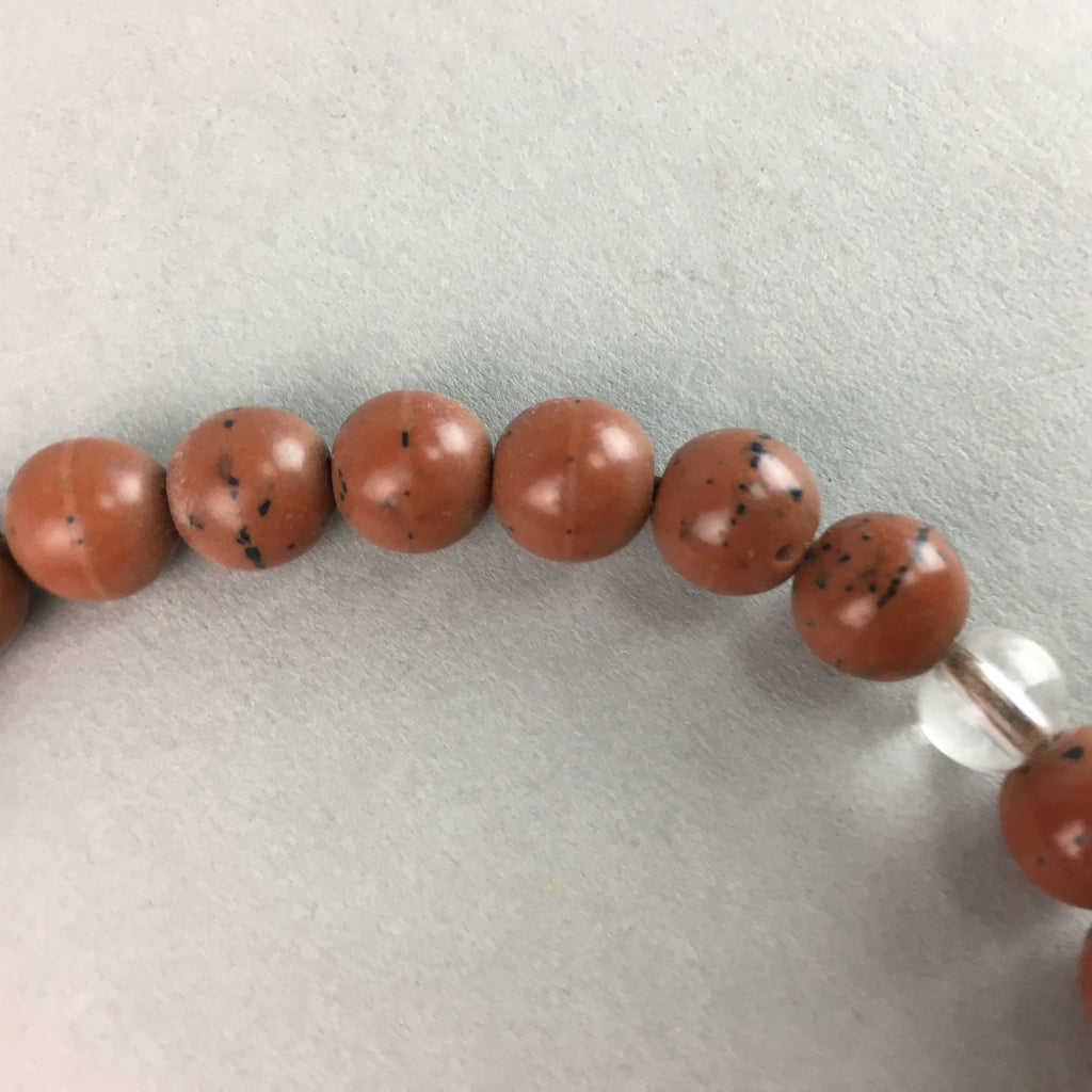 Japanese Buddhist Prayer Beads Vtg Juzu Linden Tree Seed Rosary Bracelet JZ9