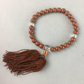 Japanese Buddhist Prayer Beads Vtg Juzu Linden Tree Seed Rosary Bracelet JZ9