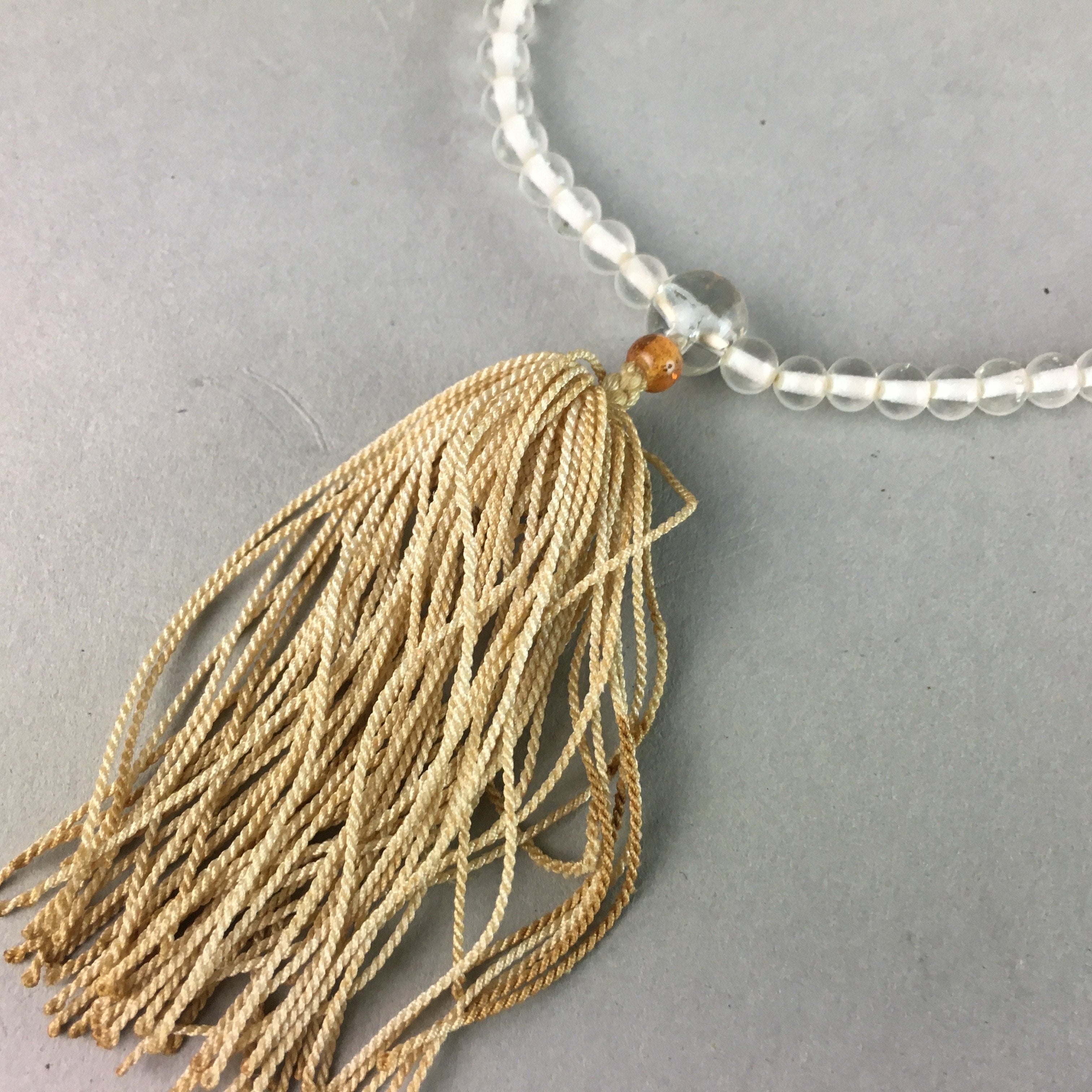 Japanese Buddhist Prayer Beads Vtg Juzu Rosary Bracelet JZ48