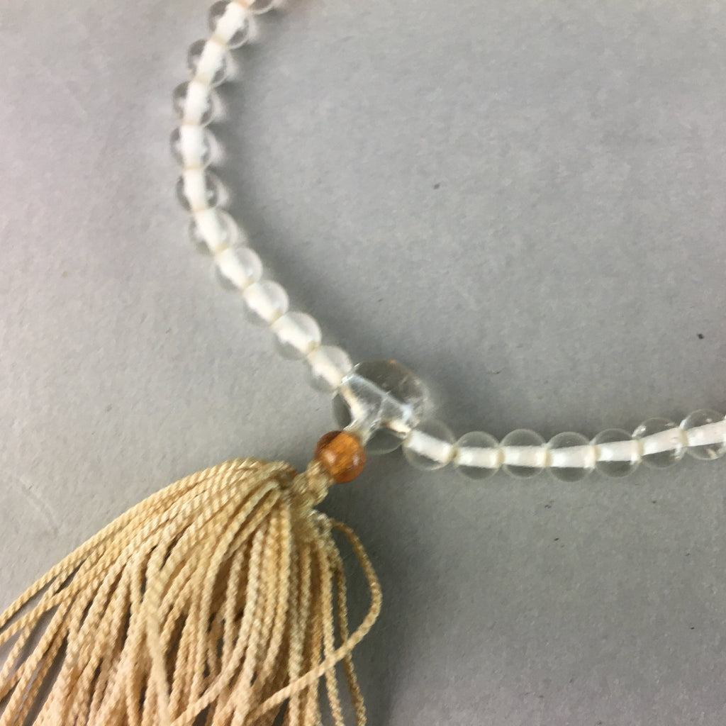Japanese Buddhist Prayer Beads Vtg Juzu Rosary Bracelet JZ48