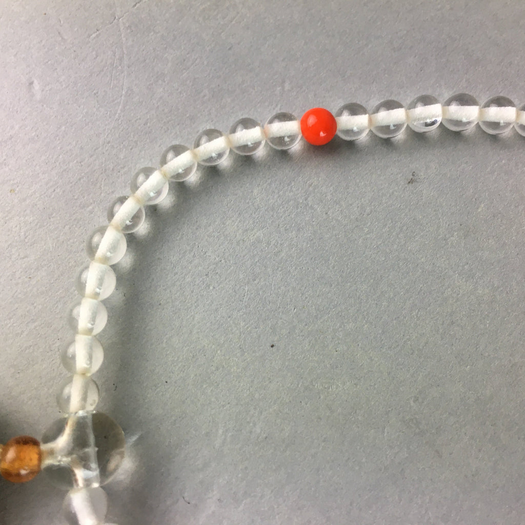 Japanese Buddhist Prayer Beads Vtg Juzu Rosary Bracelet JZ48