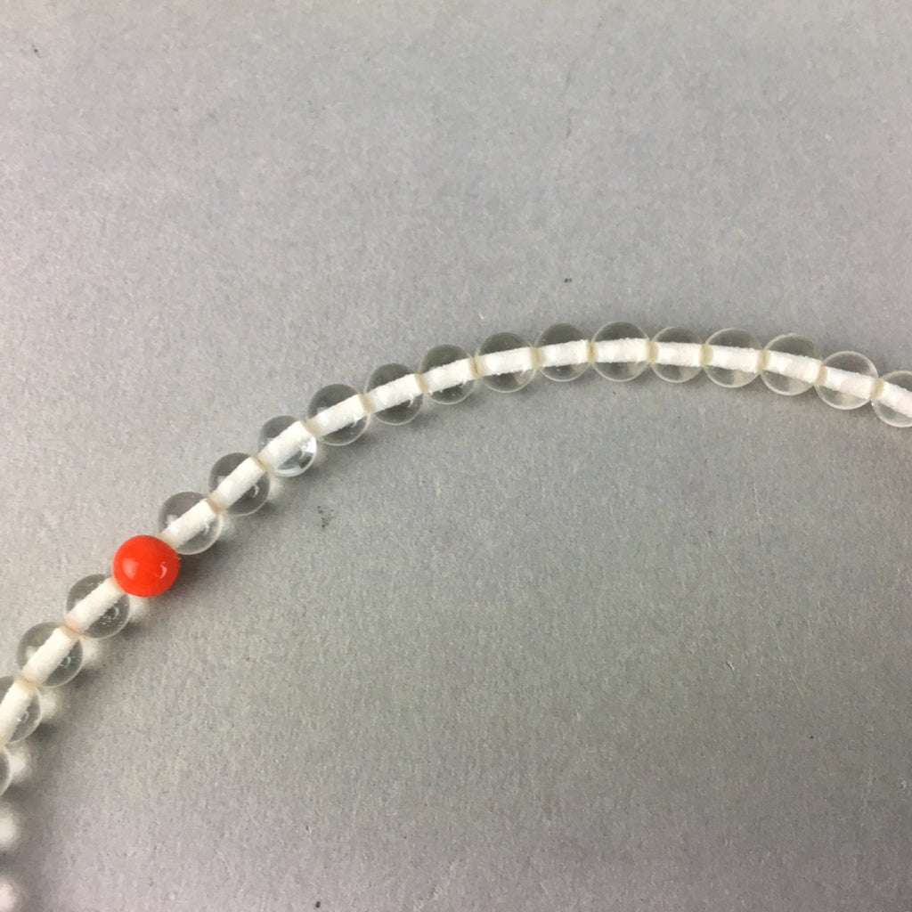 Japanese Buddhist Prayer Beads Vtg Juzu Rosary Bracelet JZ48