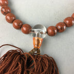 Japanese Buddhist Prayer Beads Vtg Linden Tree Seed Juzu Rosary Bracelet JZ23