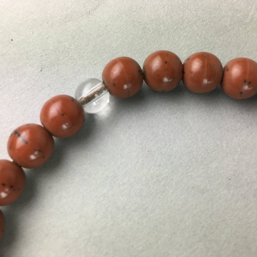 Japanese Buddhist Prayer Beads Vtg Linden Tree Seed Juzu Rosary Bracelet JZ23