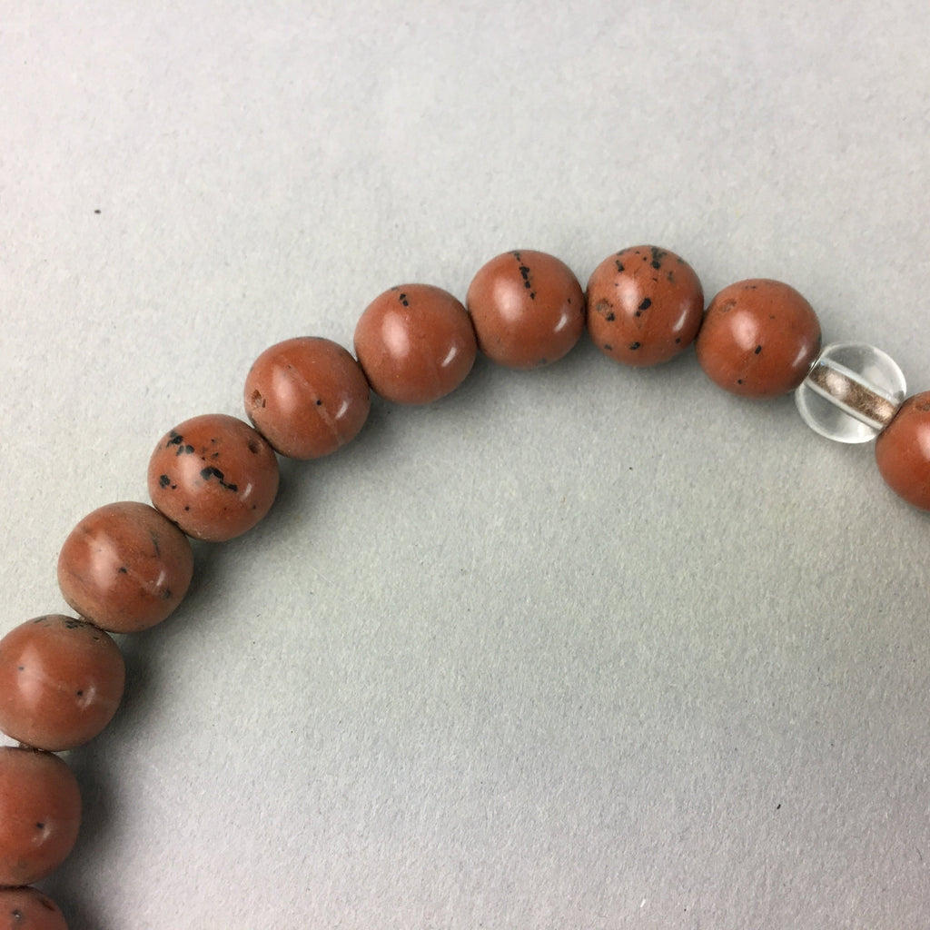 Japanese Buddhist Prayer Beads Vtg Linden Tree Seed Juzu Rosary Bracelet JZ23