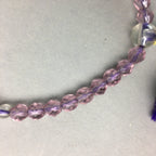Japanese Buddhist Prayer Beads Vtg Purple Juzu Rosary Bracelet JZ21