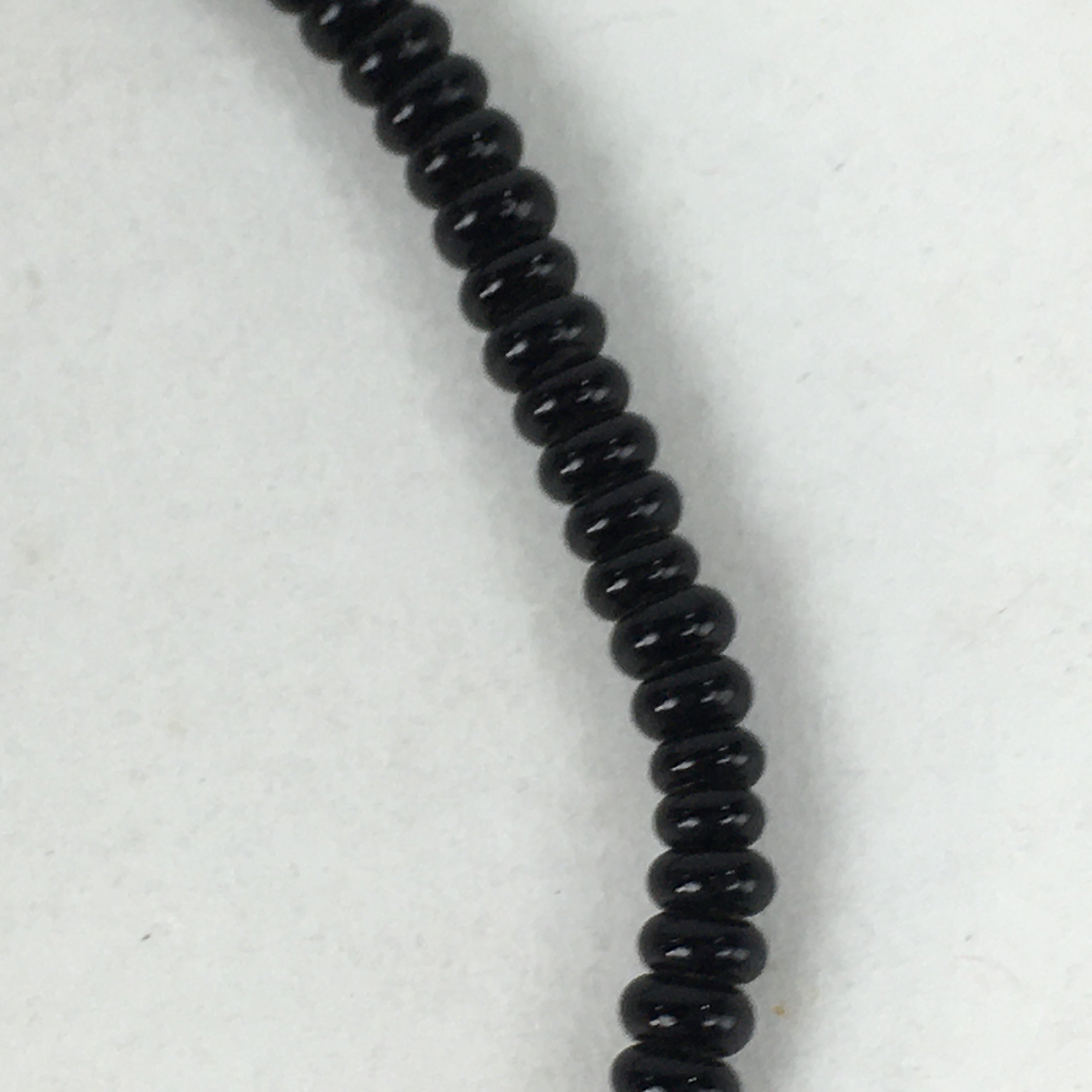 Japanese Buddhist Prayer Beads Vtg Sango Orange Black Juzu Rosary Bracelet JZ99