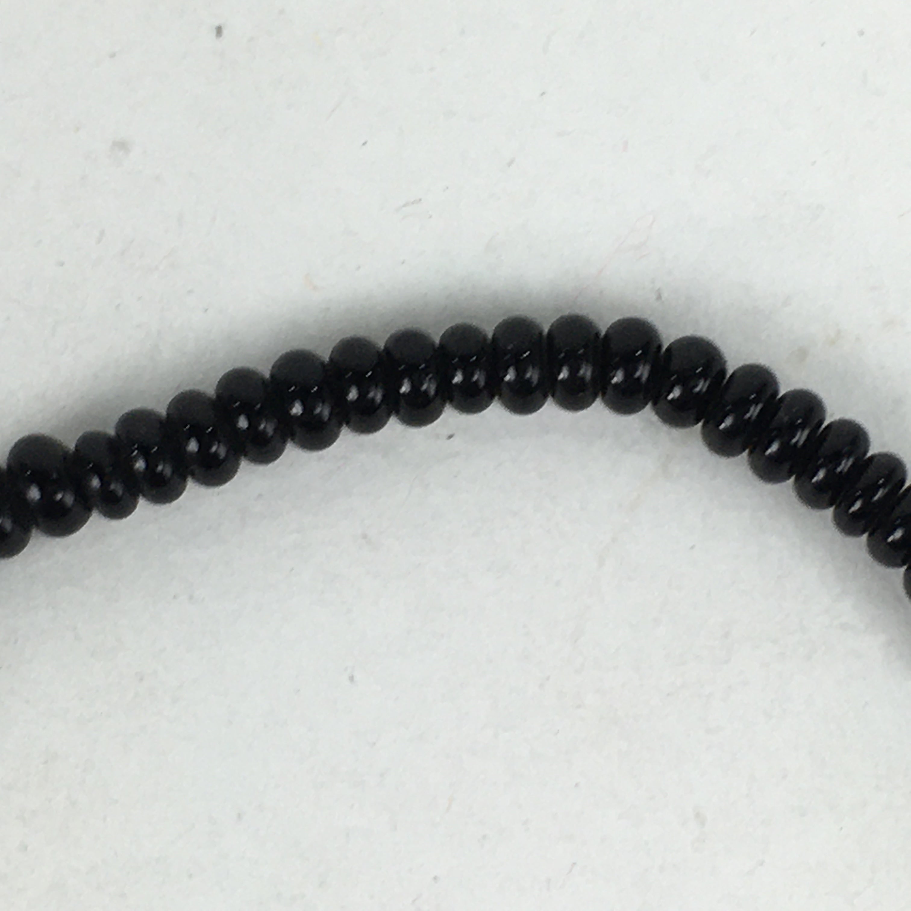 Japanese Buddhist Prayer Beads Vtg Sango Orange Black Juzu Rosary Bracelet JZ99