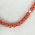 Japanese Buddhist Prayer Beads Vtg Sango Orange Juzu Rosary Bracelet JZ93