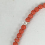 Japanese Buddhist Prayer Beads Vtg Sango Orange Juzu Rosary Bracelet JZ93