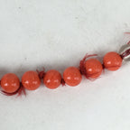 Japanese Buddhist Prayer Beads Vtg Sango Orange Juzu Rosary Bracelet JZ95