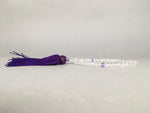 Japanese Buddhist Prayer Beads Vtg Translucent Juzu Rosary Bracelet JZ50