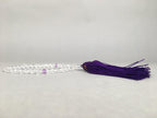 Japanese Buddhist Prayer Beads Vtg Translucent Juzu Rosary Bracelet JZ50