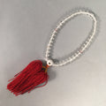 Japanese Buddhist Prayer Beads Vtg Translucent Juzu Rosary Bracelet JZ51