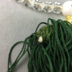 Japanese Buddhist Prayer Beads Vtg Translucent Rosary Bracelet JZ7