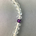 Japanese Buddhist Prayer Beads Vtg Translucent Rosary Bracelet JZ7