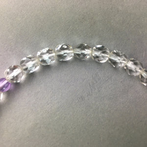 Japanese Buddhist Prayer Beads Vtg White Juzu Rosary Bracelet JZ24