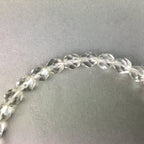 Japanese Buddhist Prayer Beads Vtg White Juzu Rosary Bracelet JZ24