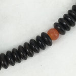 Japanese Buddhist Prayer Beads Vtg Wood Black Juzu Rosary Bracelet JZ91