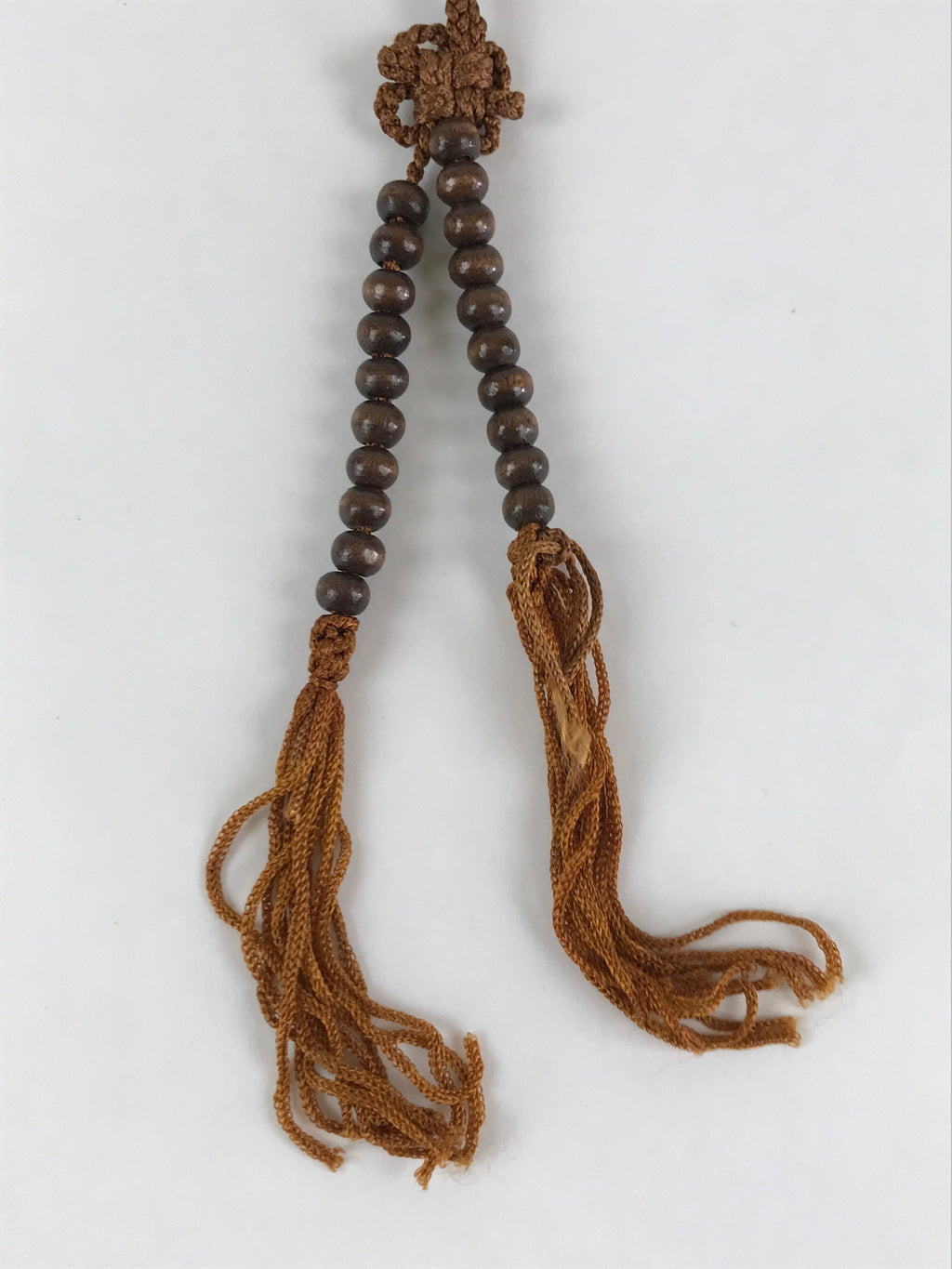 Japanese Buddhist Prayer Beads Vtg Wooden Long Juzu Rosary Bracelet JZ104