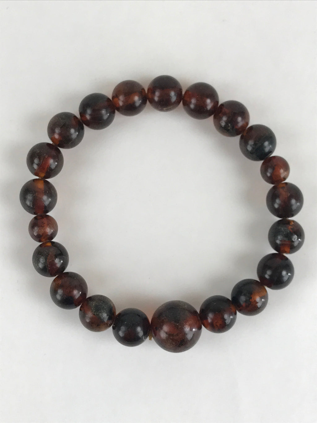 Japanese Buddhist Prayer Beads Worship Vtg Juzu Rosary Bracelet Plastic Case JZ1