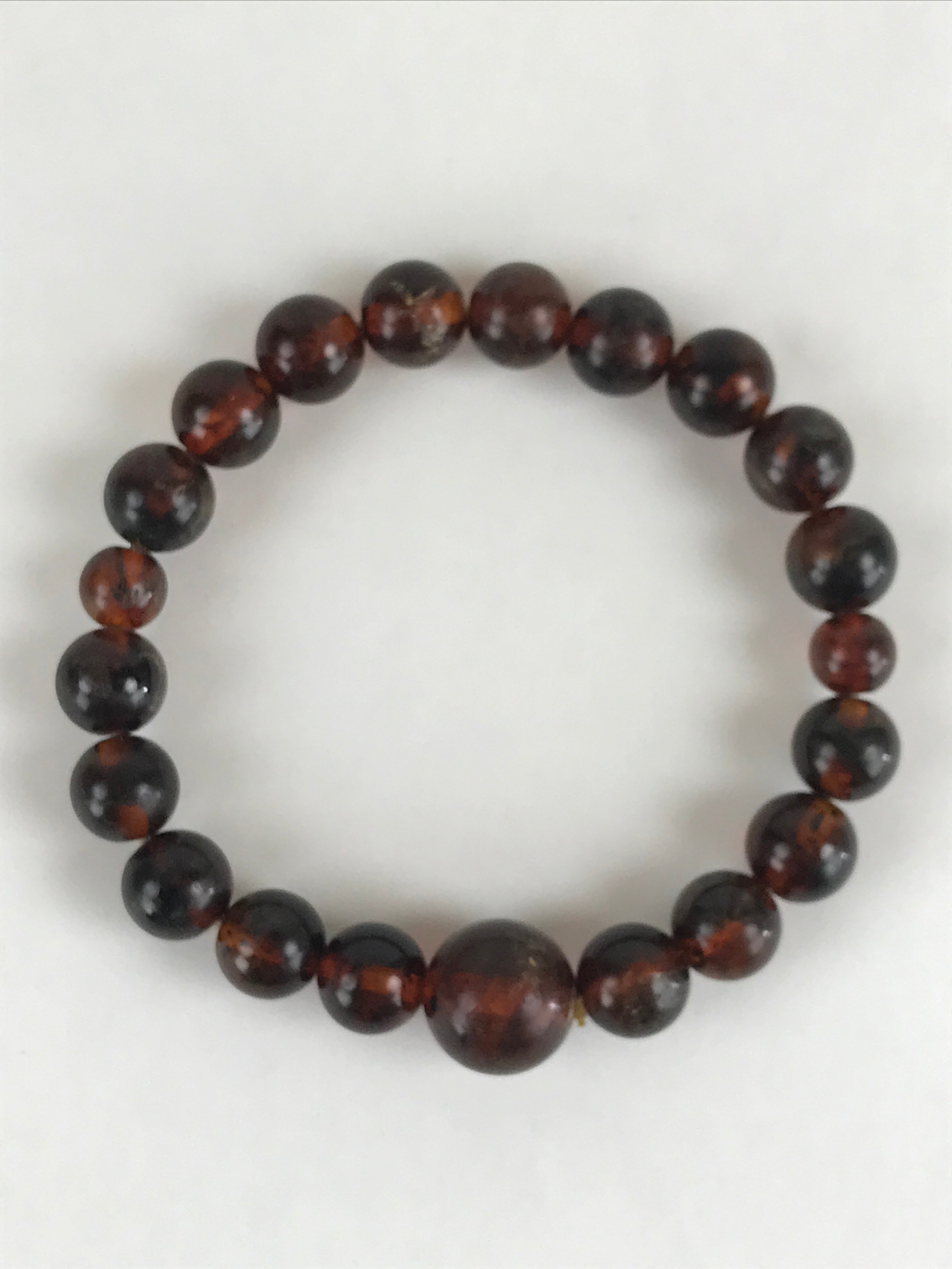 Japanese Buddhist Prayer Beads Worship Vtg Juzu Rosary Bracelet Plastic Case JZ1