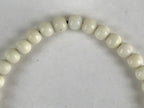 Japanese Buddhist Prayer Beads Worship Vtg Juzu Rosary Bracelet White Small JZ11