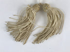 Japanese Buddhist Prayer Beads Worship Vtg Juzu Rosary Bracelet Yellowish Clear