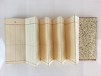 Japanese Buddhist Prayer Book Notepad Kakocho Vtg Paper Red Fabric BU760