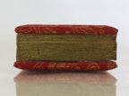 Japanese Buddhist Prayer Book Notepad Kakocho Vtg Paper Red Fabric BU760