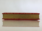 Japanese Buddhist Prayer Book Notepad Kakocho Vtg Paper Red Fabric BU760