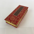 Japanese Buddhist Prayer Book Notepad Kakocho Vtg Paper Red Fabric BU760