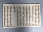 Japanese Buddhist Sutra Book Vtg Folding Fabric Cover Paper JK138