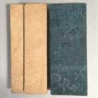 Japanese Buddhist Sutra Book Vtg Folding Fabric Cover Paper JK138
