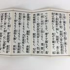 Japanese Buddhist Sutra Book Vtg Paper Hannyashinkyo Large letters Black BU477