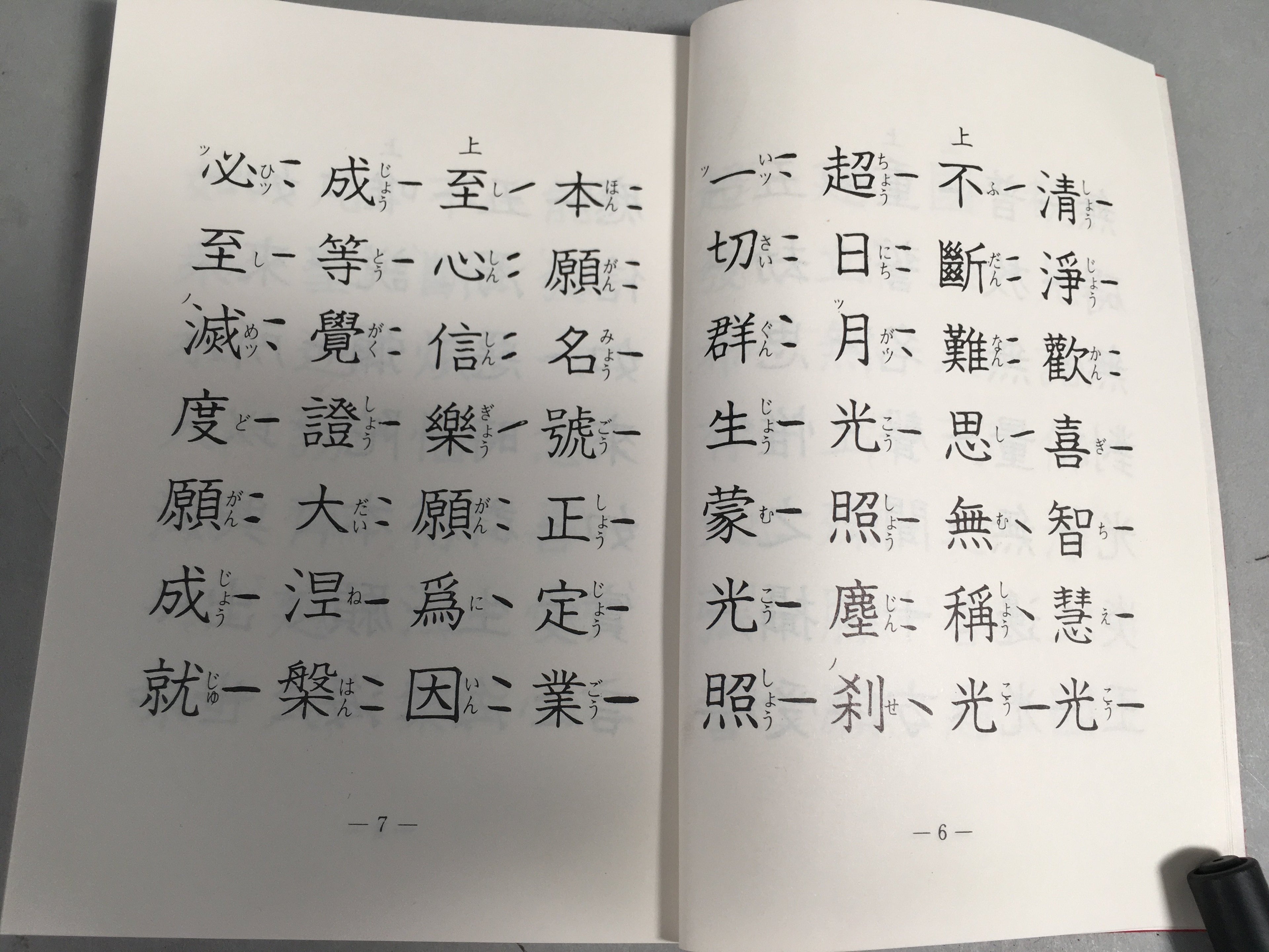 Japanese Buddhist Sutra Book Vtg Paper Jodo-Shin Sect Daily Red BU295