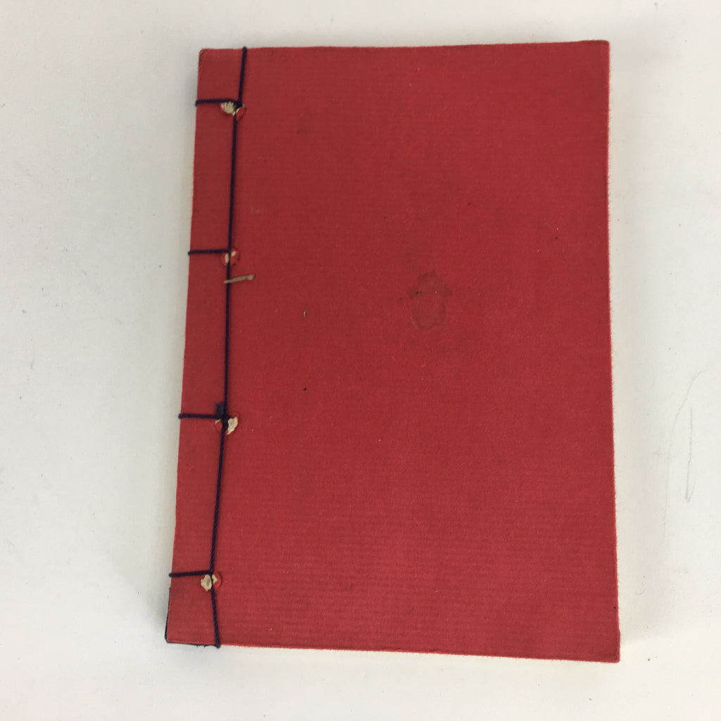 Japanese Buddhist Sutra Book Vtg Paper Jodo Shinshu Otani-ha Sect Daily Red BU4