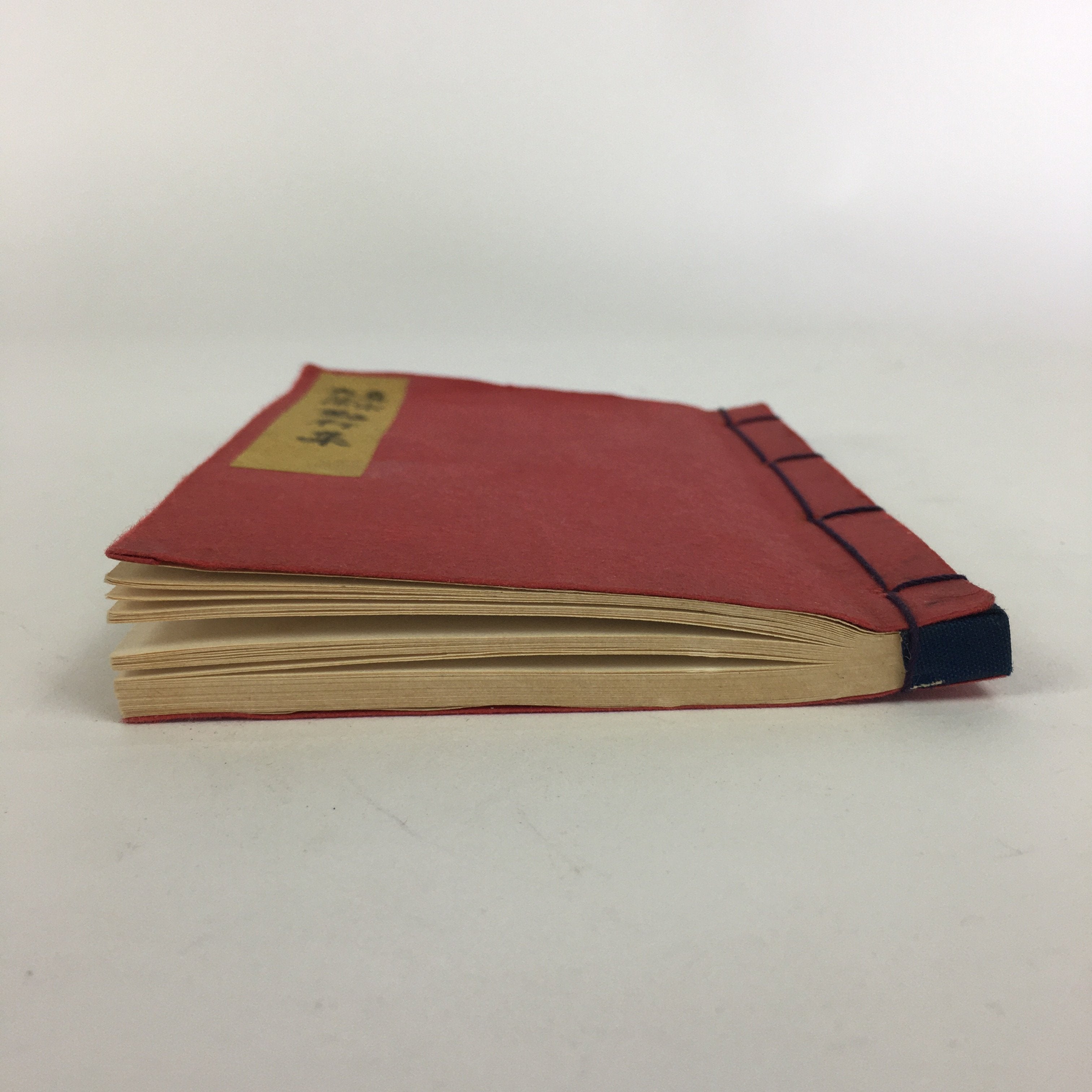 Japanese Buddhist Sutra Book Vtg Paper Jodo Shinshu Otani-ha Sect Daily Red BU4