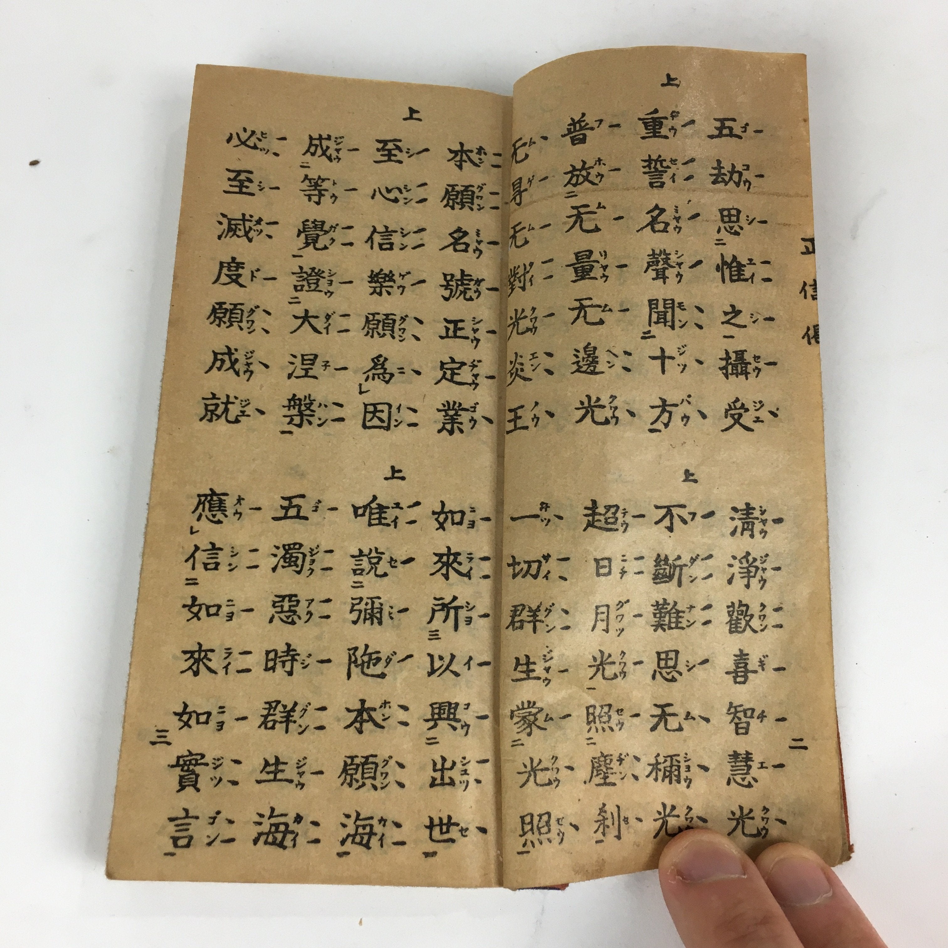 Japanese Buddhist Sutra Book Vtg Paper Jodo shinshu Dainihonboseki Shuchin BU487
