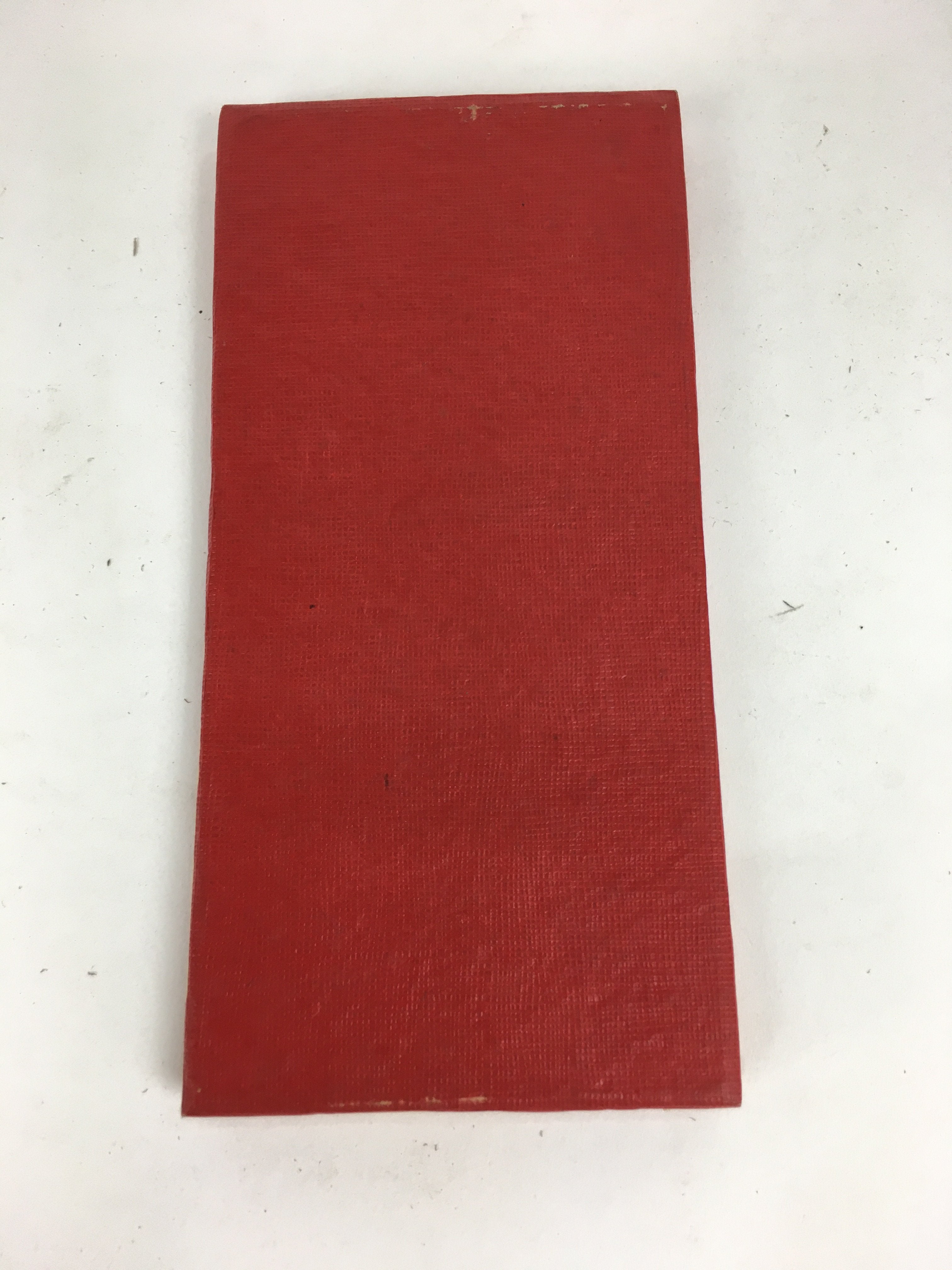 Japanese Buddhist Sutra Book Vtg Paper Naritasan Hogaku Daily Use Book Red BU481