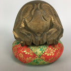 Japanese Buddhist Wood Percussion Instrument Vtg Mokugyo Drum Pillow BU396