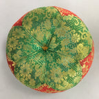 Japanese Buddhist Wood Percussion Instrument Vtg Mokugyo Drum Pillow BU396