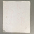 Japanese Calligraphy Painting Vtg Red Ink Kanji Buddhist Poet Poem P299
