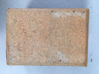 Japanese Calligraphy Water Dropper Suiteki Vtg Pottery Cuboid Brown PP408