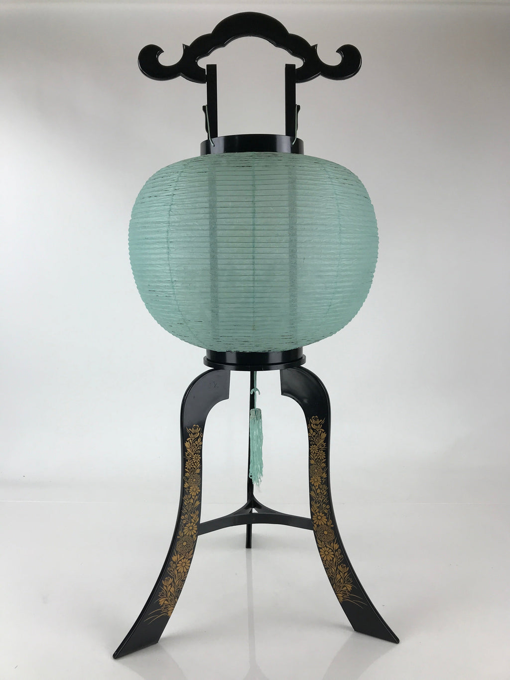 Japanese Candle Ouchi Lantern Vtg 3 Legs Standing Chochin Obon Festival LT56